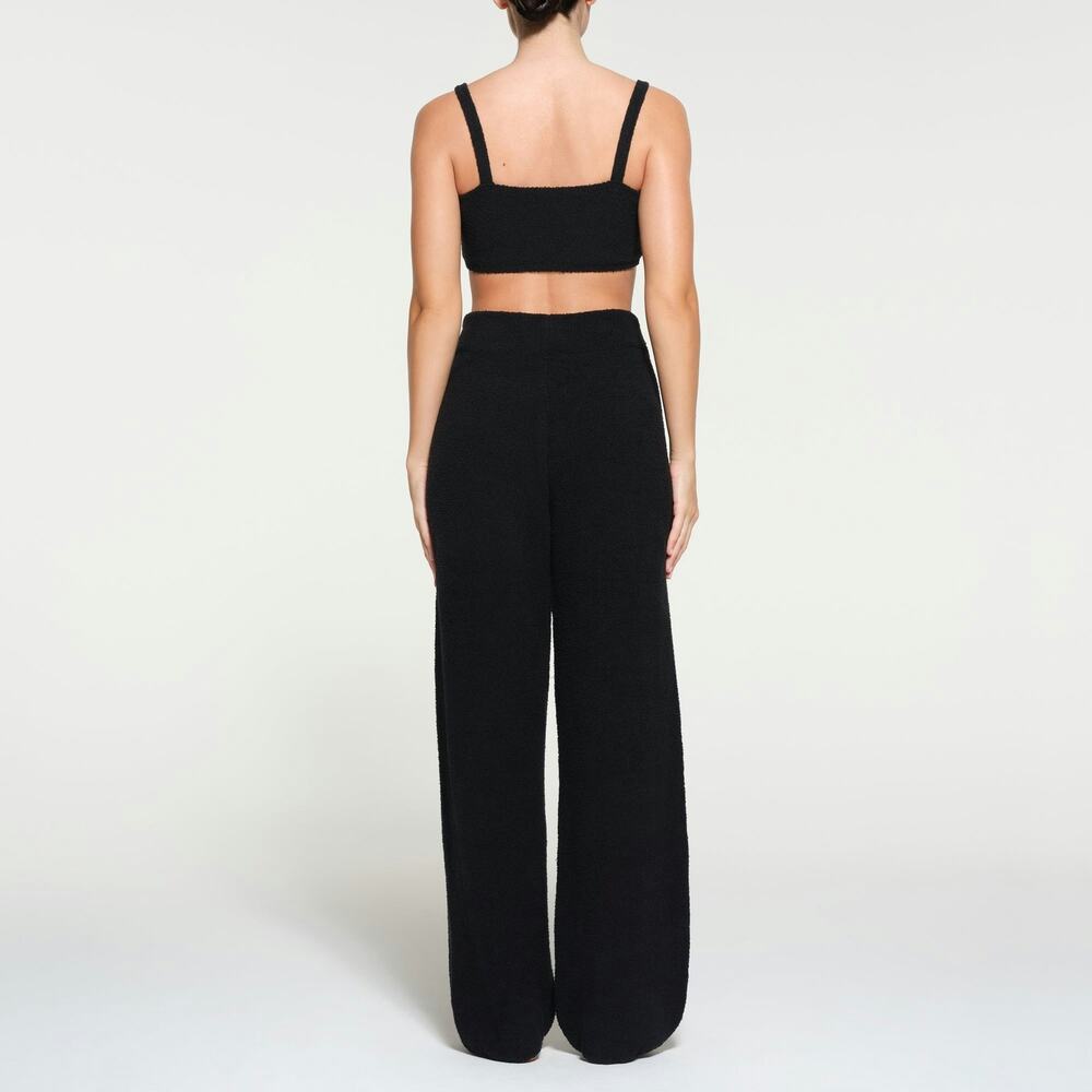 SKIMS Cozy Knit Straight Pant Onyx Black Size Small NWT Sold Out Retail $88 - Picture 9 of 9
